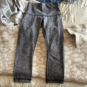 lululemon athletica Black and White Patterned Leggings